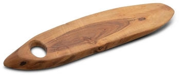 Spetebo Tablett Akazien Baumscheibe Tablett lebensmittelecht - 60 x 22 cm, Akazienholz