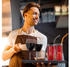 Relaxdays Serviertablett Kaffeetablett Kellnertablett 10er Set