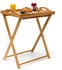 Relaxdays Tabletttisch, Bambus, HxBxT: 63,5 x 55 x 35 cm