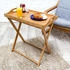 Relaxdays Tabletttisch, Bambus, HxBxT: 63,5 x 55 x 35 cm