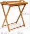 Relaxdays Tabletttisch, Bambus, HxBxT: 63,5 x 55 x 35 cm