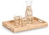Zeller Zeller Tablett Stripes, Gummibaum/MDF 25663 , Maße (L x B x H): 30,5 x 45,7 x 4,5 cm
