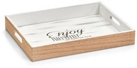 Zeller Present Tablett "Enjoy" Hochwertiges Poloniaholz