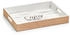 Zeller Zeller Tablett Enjoy, Holz, ca. 40 x 30 x 5,5 cm