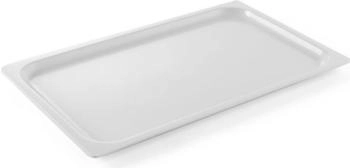 Hendi Tablett, Hygienisch und bruchfest, Servierplatte, Catering, GN 1/1, 530x325x(H)20mm, Melamin