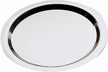 APS 1338 Tablett -FINESSE- Ø 38 cm - grau Edelstahl 18/10 1338