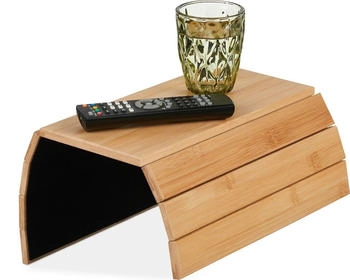 Relaxdays Sofatablett Armlehnenablage Couchbutler Sofaablage rutschfest klappbar Sofatisch