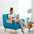 Relaxdays Sofatablett Armlehnenablage Couchbutler Sofaablage rutschfest klappbar Sofatisch