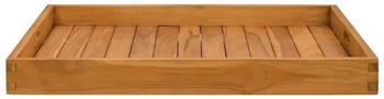 vidaXL Serviertablett 70x70 cm Massivholz Teak
