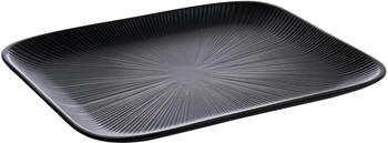 APS 85068 GN 1/2 Tablett "NERO", 32,5 x 26,5 cm, H&ouml;he 2,5 cm, Melamin, schwarz