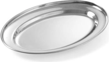 Hendi Serviertablett, oval, 450x290 mm - Metall 404508