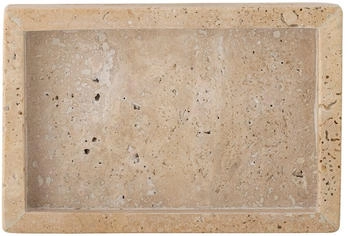 Bloomingville Majsa Tablett, 15 x 2,5 x 10 cm, Travertin natur
