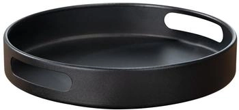 Wenko Drehbares Tablett Susie, 360° drehbar mit Haltegriffen, Schwarz (55098100)