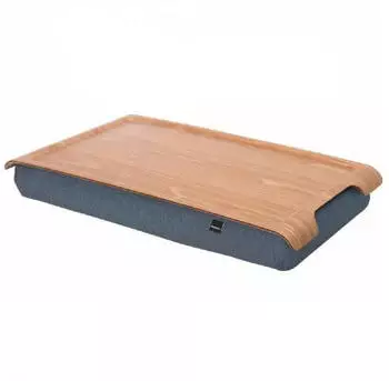 Bosign Knie-Tablett mini Weidenholz-Salz & Pfeffer grau