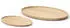 Continenta Tablett oval aus Gummibaumholz (36,5 x 25 x 2 cm)