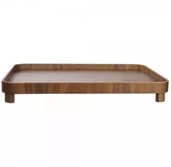 ASA wood Walnuss Tablett auf Fu&szlig; 45,5 x 36cm