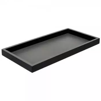 Gift Company Rechteckiges Serviertablett Neo 30x15cm Dunkelgrau Schwarz MDF dunkelgrau/schwarz