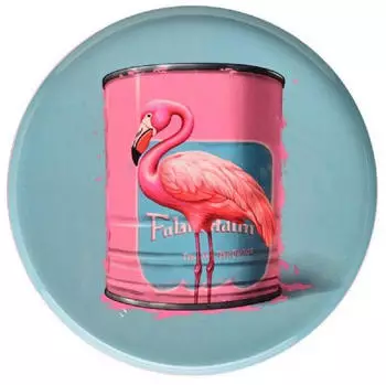 Gift Company Rundes Dekotablett Flamingo Blau Love Trays blau