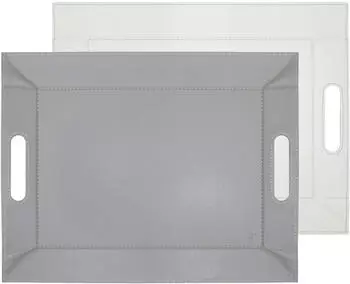 freeform Duo Freeform Wendetablett Kunstleder Grau/Wei&szlig; 55x41cm (FFTM1758)