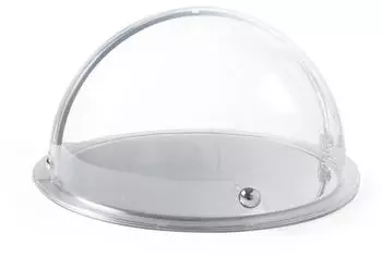 Hendi Rolltop-Display rund Edelstahl/SAN-Kunststoff ⌀380x(H)240mm (424001)