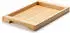 Continenta Tablett rechteckig mit Griffmulden aus Gummibaumholz (59 x 40 x 4,3 cm)