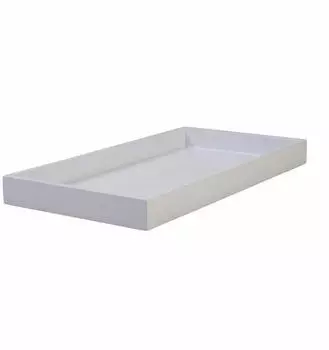 Gift Company Rechteckiges Serviertablett wei&szlig; MDF 40,4x21cm - wei&szlig;