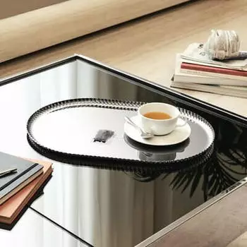 Alessi Serviertablett Pleats-JK01/46 Edelstahl 46 cm edelstahl