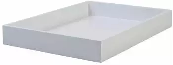 Gift Company Serviertablett Spa M weiß Leicht & stapelbar weiß