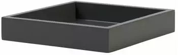 Gift Company Dekoratives Serviertablett Spa Graphite MDF 19x19 graphite