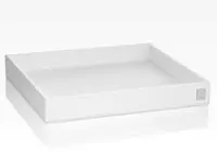 Joop! Tablett, Wei&szlig;, Kunststoff, 2-teilig, quadratisch, 26x3.5x23 cm,...