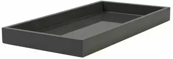 Gift Company Serviertablett Spa Graphite MDF Rutschfest Leicht graphite