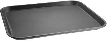 Olympia Kristallon Serviertablett rechteckig rutschfest Polypropylen schwarz 458x356mm (GM239)