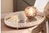 Home Affaire Tablett Aluminium/Glas/Kristall, silber, Ø36cm H5cm (299992-0)