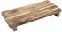 Spetebo Dekotablett Teakholz rechteckig mit Füßen 37x17cm (4798)