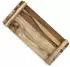 Spetebo Dekotablett Teakholz rechteckig mit Füßen 37x17cm (4798)