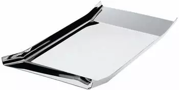 Alessi Rechteckiges Serviertablett Arran-90068 Edelstahl glänzend glänzend