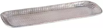 Marrakesch Orient & Mediterran Interior Hedye Tablett Vintage silber 30cm (in-tr-6050-30-si)