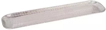 Marrakesch Orient & Mediterran Interior Jabar orientalisches Tablett Aluminium silber Ø58cm (in-tr-6054-58-si)