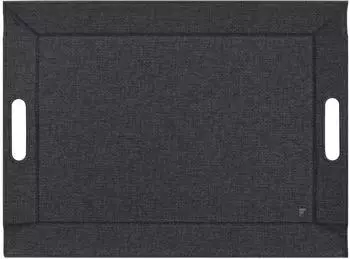 freeform Serviertablett mit Textilstruktur, faltbar, schwarz, 55x41cm (FFTM2854)
