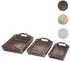 MCW Tablett C50 3er-Set Paulowniaholz, braun shabby (MCW-C50)