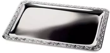 APS Tablett &bdquo;Sch&ouml;ner Essen" 600x400mm, silber (385)