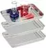 Relaxdays Instrumententablett 3er-Set, Edelstahl, 2,5x21,5x15cm (10047121)