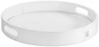 Joop! Tablett Homeline, Wei&szlig;, Kunststoff, rund, 5.2 cm, Tischkultur &...
