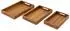HAC24 Serviertablett-Set mit Griffen, Akazienholz, 3-tlg. (183079458)