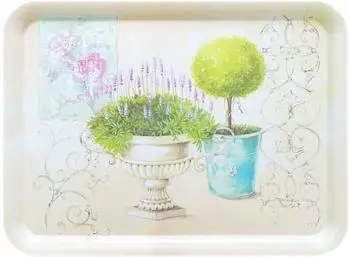 Lashuma Serviertablett Melamin, rechteckig, gr&uuml;n, 50x37cm (localization_B086X6MD6Z)