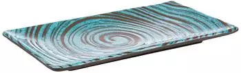 APS Tablett/Sushiboard CANCUN, Melamin, t&uuml;rkis/braun, 23,5x13,5x1,5cm (85200)