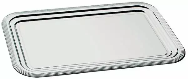 APS Partyplatte Classic, Metall, silber, 530x325mm (F764)
