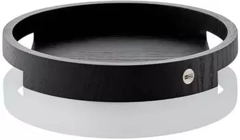 AdHoc Aura Serviertablett rund, Eschenholz schwarz, Ø 30cm (ST63)