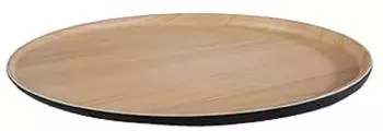 APS FRIDA Tablett rund, Melamin, beige/schwarz, &Oslash; 31,5cm (84944)