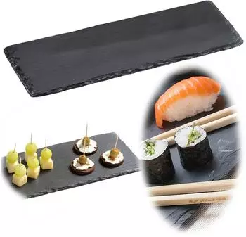 Kesper Servierplatte Schiefer 38x13cm